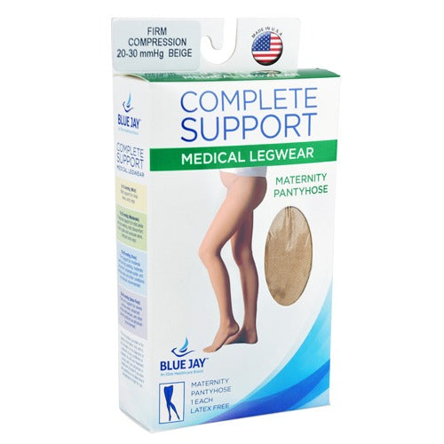 Blue Jay Firm Surgical Weight Maternity Pantyhose, 20-30 mmHg, Closed-Toe, Beige – Provides support, comfort, and circulation relief, Moovkart.