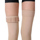 Blue Jay thigh-high surgical stockings with stay-up lace, 20-30 mmHg compression for leg comfort and recovery, Moovkart