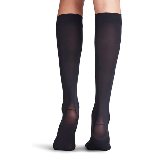 Blue Jay Ladies Sheer Mild Support Knee-High, Closed-Toe, Black, X-Large