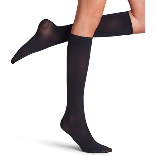 Blue Jay Ladies Sheer Mild Support Knee-High, Closed-Toe, Black, X-Large