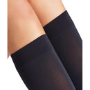 Blue Jay Ladies Sheer Knee High Compression Stockings, 15-20 mmHg Mild Support, X-Large, Black
