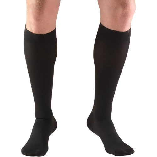Blue Jay Ladies Sheer Knee-High Socks, 20-30 mmHg compression, Medium Black for leg relief, Moovkart