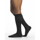 Blue Jay 15-20 mmHg black knee-high stockings with closed toe for daily circulation support, Moovkart