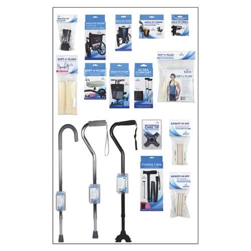Blue Jay Planogram Mobility Aids and Accessories, 3 Feet x 60 Inches ...