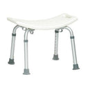 ProBasics Bath Bench Shower Chair without back, adjustable height, and non-slip tips. Moovkart