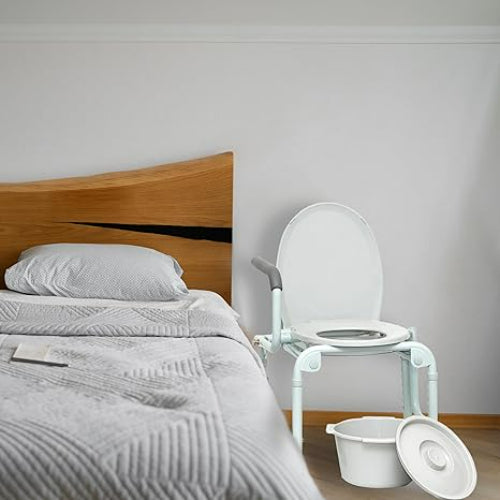 ProBasics Drop-Arm Commode, Adjustable Height and 300 lbs Limit ...