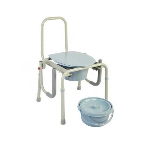 ProBasics Drop-Arm Commode, Adjustable Height and 300 lbs Limit ...