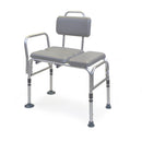 ProBasics Padded Bathtub Transfer Bench with vinyl seat and padded back, offering safety and easy adjustments for secure transfers,Moovkart.
