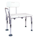 ProBasics Transfer Bench with reversible design, adjustable legs for safe bathtub transfers. Moovkart