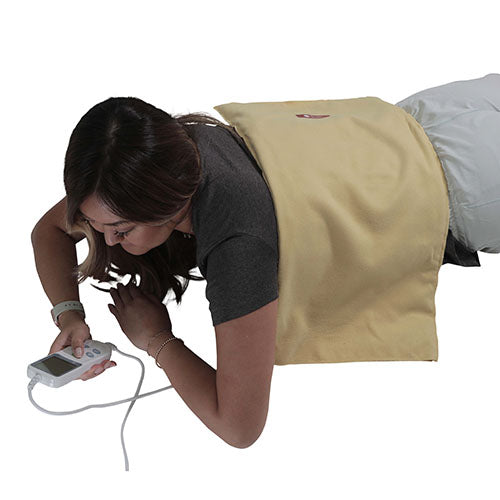 Theratherm Moist Heat Pad with Digital Hand Control and Lockout for Therapy Relief, 14×27 Inches