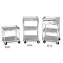2-shelf mobile cart with drawer