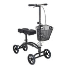 Drive Medical Steerable Knee Walker with padded leg pad for comfort and stable mobility, Moovkart