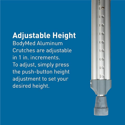 ProBasics Aluminum Underarm Crutches Junior 4Ft 6 - 5Ft 2 Inches