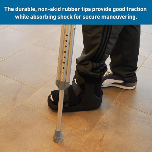 ProBasics Aluminum Underarm Crutches Junior 4Ft 6 - 5Ft 2 Inches