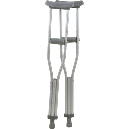 ProBasics Junior Aluminum Underarm Crutches, Adjustable 4Ft 6 Inches - 5Ft 2 Inches, Lightweight, Comfortable Pads, 350 lb Capacity, Durable Mobility Aid, Moovkart