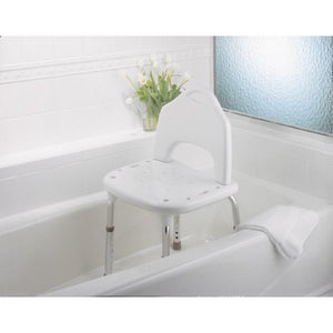 Moen Adjustable Shower Chair – Tool-Free, Non-Slip Design Hover