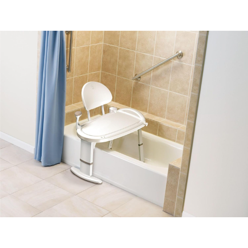 Moen Non-Slip Adjustable Transfer Bench for safe bath transfers, Moovkart