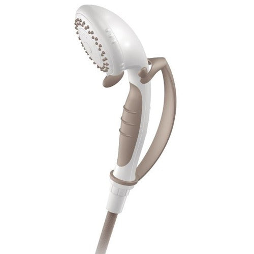 Moen Glacier handheld shower featuring pause control and four spray modes, Moovkart