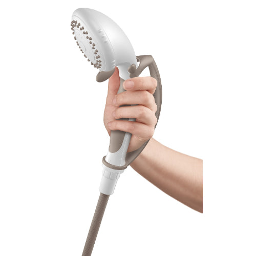 Moen Glacier handheld shower spray dial with pulsating and massage functions, Moovkart