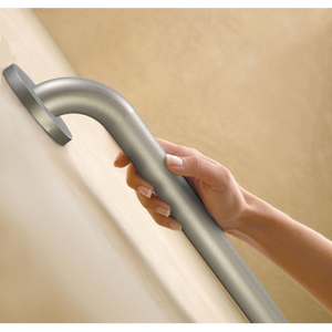 Moen Secure Mount Stainless Steel Concealed Screw Grab Bar, 18 Inches Hover