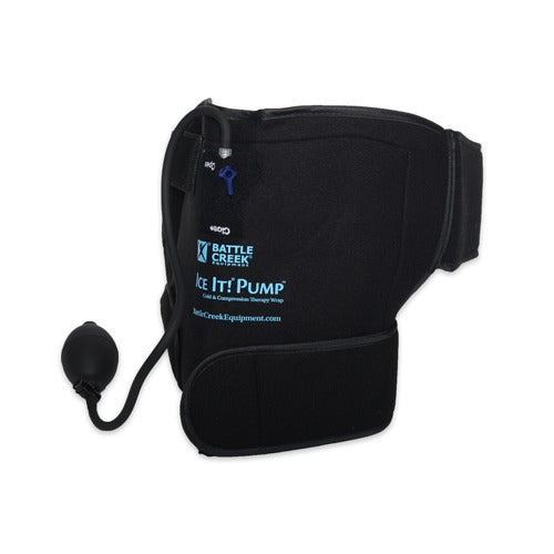 Battle Creek Equipment Ice-It Cold and Compression Hip Wrap with Pump, Reusable Gel Pack for Pain Relief