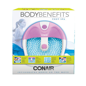 Conair Foot Bath with Heat, Vibration and Toe-Touch Control, Deep Foot Massage with Nodes Hover