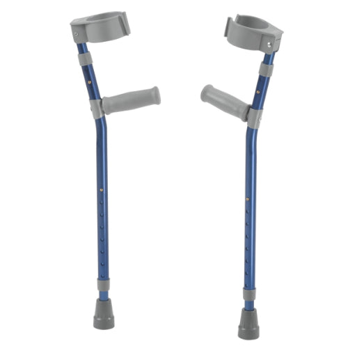 Drive Medical Pediatric Forearm Crutches Pair, Knight Blue