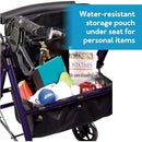 Carex Steel Rolling Walker with Padded Seat & Handbrakes