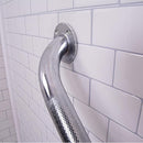 Carex Textured Chrome Wall Grab Bar, 16 Inches