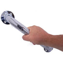 Carex Textured Chrome Wall Grab Bar, 16 Inches