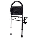 Carex Bedside Rail Adjustable Bed Assist Rail with Foam Grip Handle and Mesh Storage Pouch. Moovkart