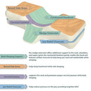 Therapeutica Cervical Sleeping Pillow providing neck support, ergonomic design, and spinal health, Moovkart