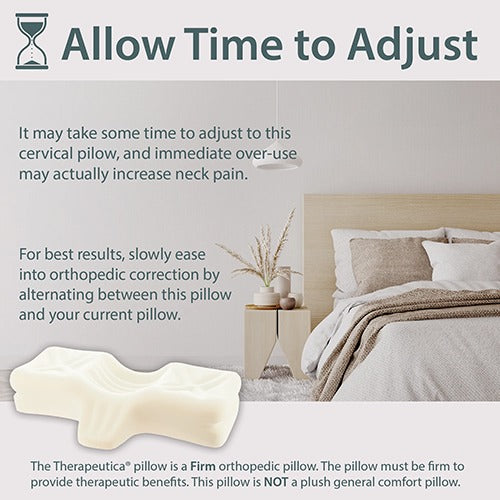 Therapeutica Cervical Sleeping Pillow, Orthopedic Neck Support for Proper Spinal Alignment