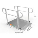 EZ-Access Gateway 3G Portable Ramp Solid Surface with Two Line Handrails