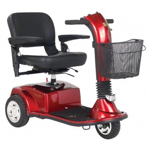 Golden Technologies Companion II 3-Wheel Electric Scooter, Full-Size, Vermillion Red – Stylish and Comfortable Mobility Scooter, Moovkart.
