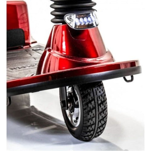 Golden Companion 3-Wheel Scooter features LED headlight and Delta tiller for control. Moovkart