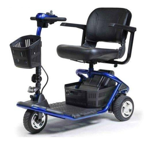 Golden Technologies LiteRider 3-Wheel Scooter, Blue – Lightweight and Compact Mobility Scooter, Moovkart.