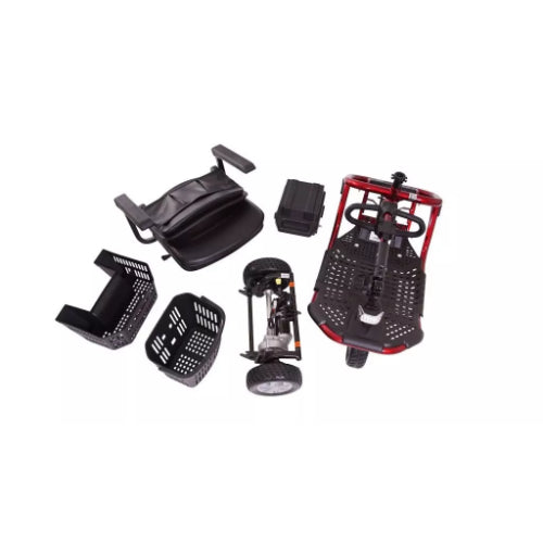 Golden Technologies LiteRider 3 Wheel Scooter, Red