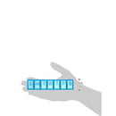 Acu-Life 7 Day Pill Box Organizer for Multi-Pill Daily Needs and Convenient Carded Packaging, Large