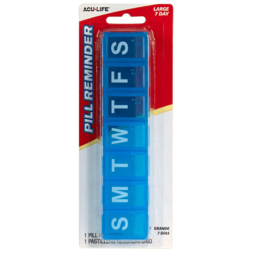 Acu-Life 7 Day Pill Box Organizer, Large