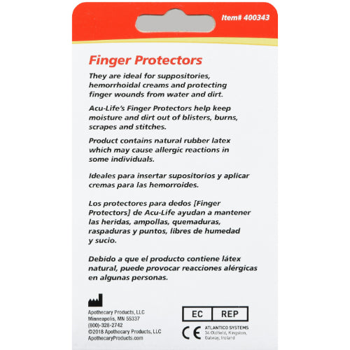 Acu-Life Finger Protectors Cots Package of 40, Assorted