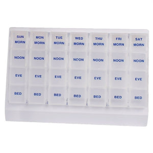 Acu-Life Deluxe 7-Day Pill Organizer, 28 Compartments