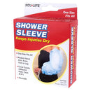 Acu-Life Shower Sleeve's latex-free material, ensuring safe use for wounds and casts, Moovkart
