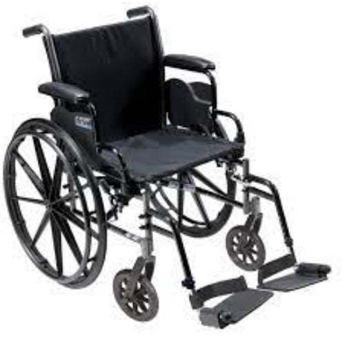 K3 Wheelchair Light Weight 16 with Detachable full arms & Swing away Footrests Cruiser III