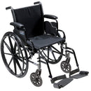 Drive Medical K3 Lightweight Wheelchair with Detachable Desk Arms & Swing-Away Footrests, Cruiser III, 18 Inches, ultimate comfort, flexibility, and reliability, Moovkart.