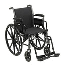 Drive Medical Cruiser III Wheelchair with Adjustable and Detachable Desk Arms and Elevating Legrests, 20 Inches at Moovkart