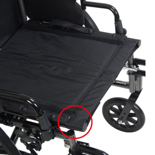 Drive Medical Cruiser III Wheelchair with Adjustable  Detachable Desk Arms and Swing-Away Footrests, 20 Inches