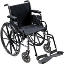 Drive Medical K3 Lightweight Wheelchair with Detachable Desk Arms & Swing-Away Footrests, Cruiser III, 20 Inches,  for comfort, adjustability, and mobility, Moovkart.