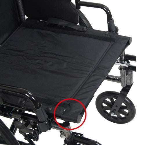 Drive Medical K3 Lightweight Wheelchair with Detachable Desk Arms and Swing Away Footrests, Cruiser III, 20 Inches Seat Width