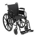Drive Medical Cruiser III Wheelchair with Detachable Full Arms and Elevating Legrests, 20 Inches at Moovkart